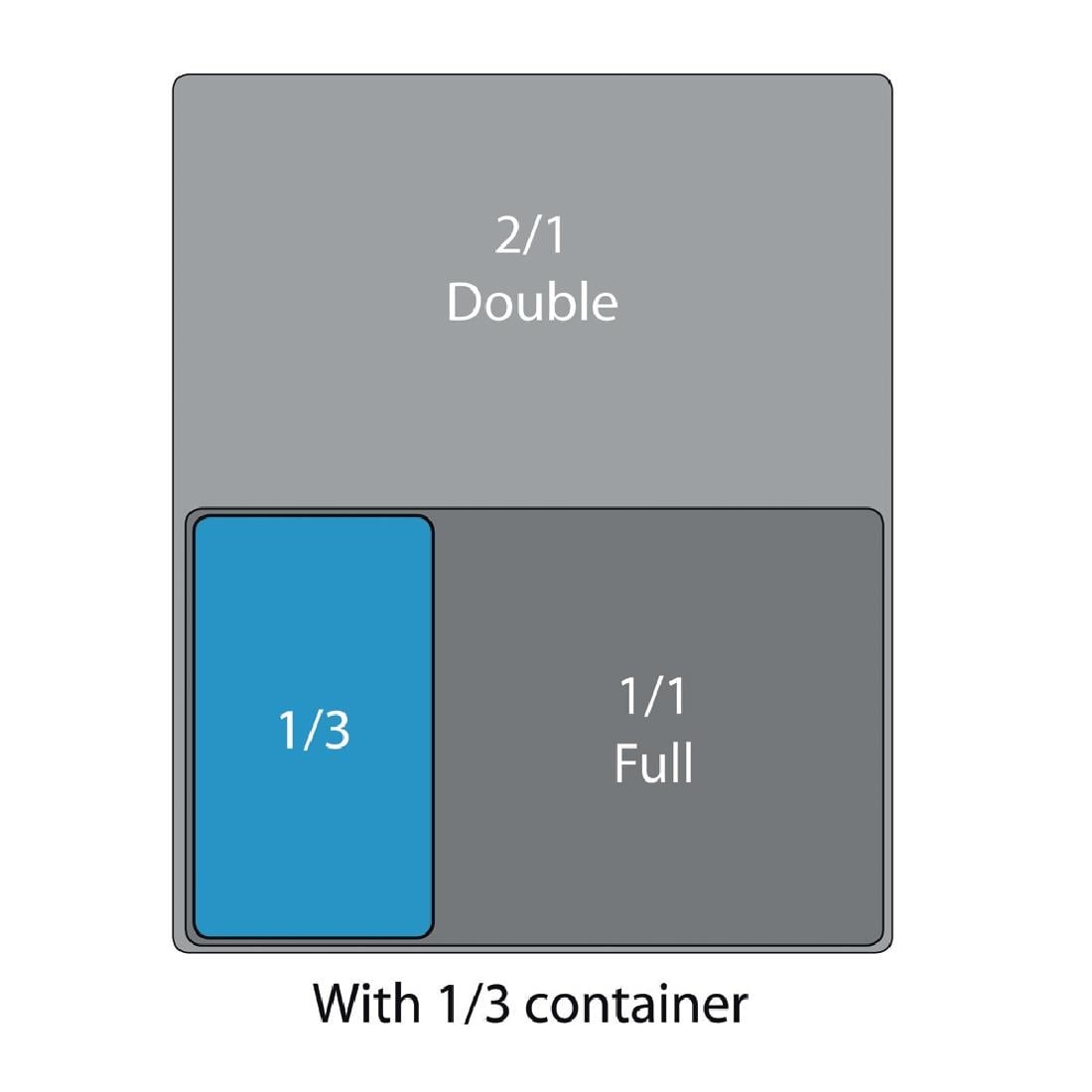 DM714 Cambro buigzaam polypropyleen deksel GN 1/3
