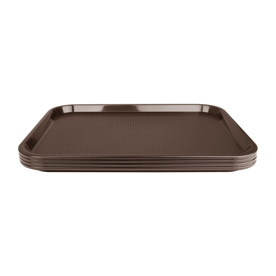 P503 Olympia Kristallon polypropyleen dienblad bruin 305x415mm