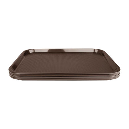 P503 Olympia Kristallon polypropyleen dienblad bruin 305x415mm