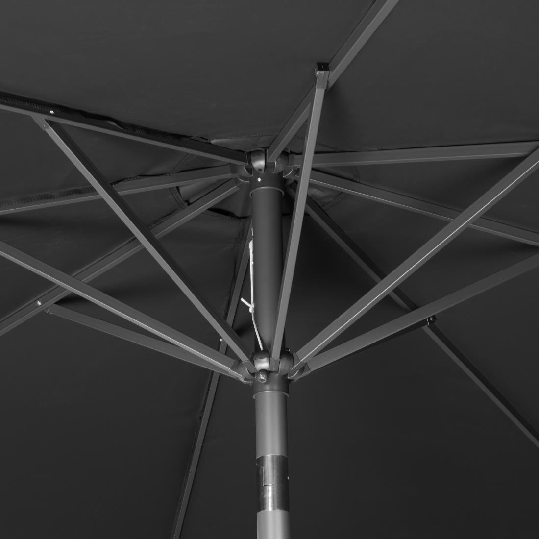 DZ870 Bolero Sevilla Ronde Parasol 3M Diameter Zwart
