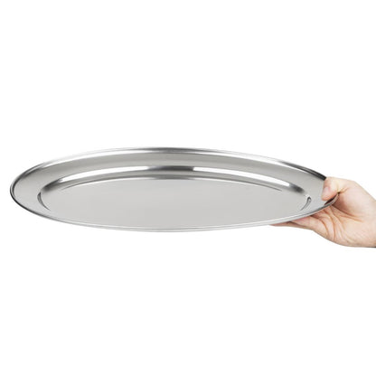 K366 Olympia ovale RVS serveerschaal 45cm