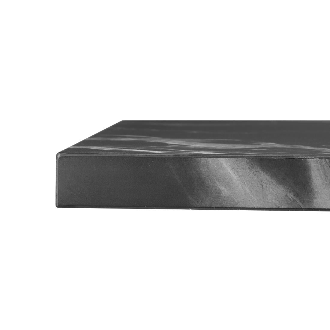 HW851 Bolero Complete Tafel Vierkant Zwarte Steen Effect 700mm