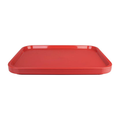 P504 Olympia Kristallon polypropyleen dienblad rood 305x415mm
