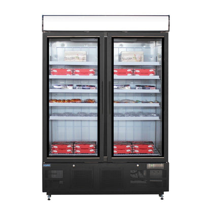 GH429 Polar G-Series Staand Display Vriezer 920Ltr Zwart