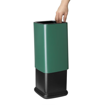 HX261 Bolero Vierkante Afvalbak Groen 7Ltr