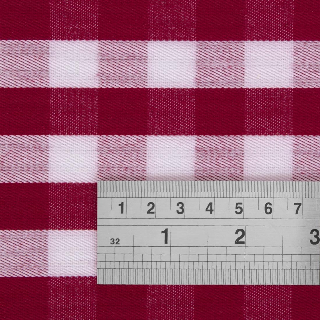 HB581 Mitre Comfort Gingham tafelkleed rood-wit 89x89cm