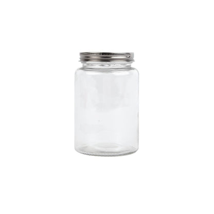 CP083 Vogue glazen pot met schroefdeksel 550ml (6 stuks)