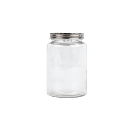 CP083 Vogue glazen pot met schroefdeksel 550ml (6 stuks)