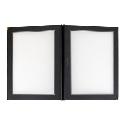 H759 Securit menumappen set met houten box A4 zwart (20 stuks)