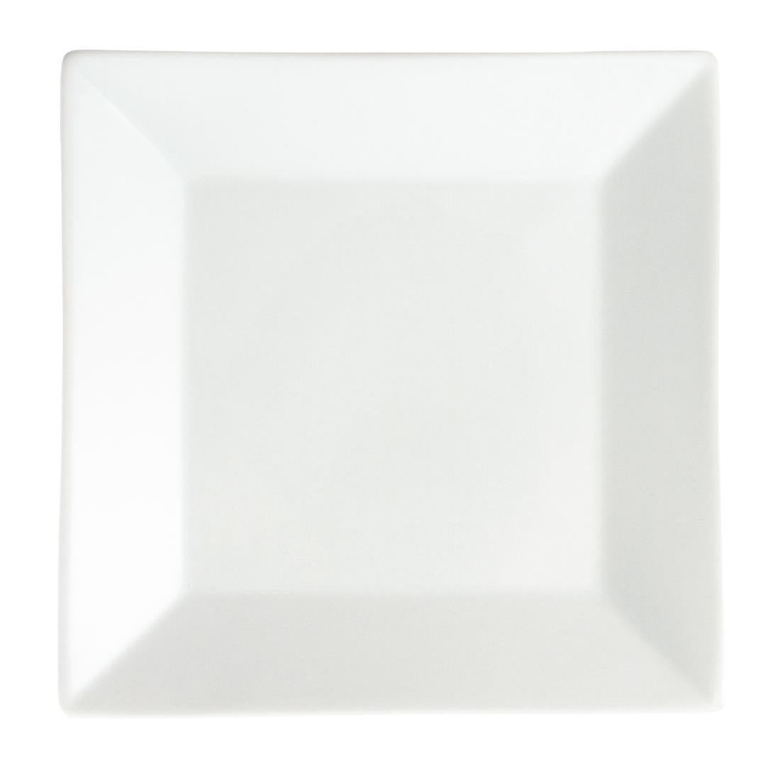 C360 Olympia Whiteware vierkant bord 25cm (6 stuks)