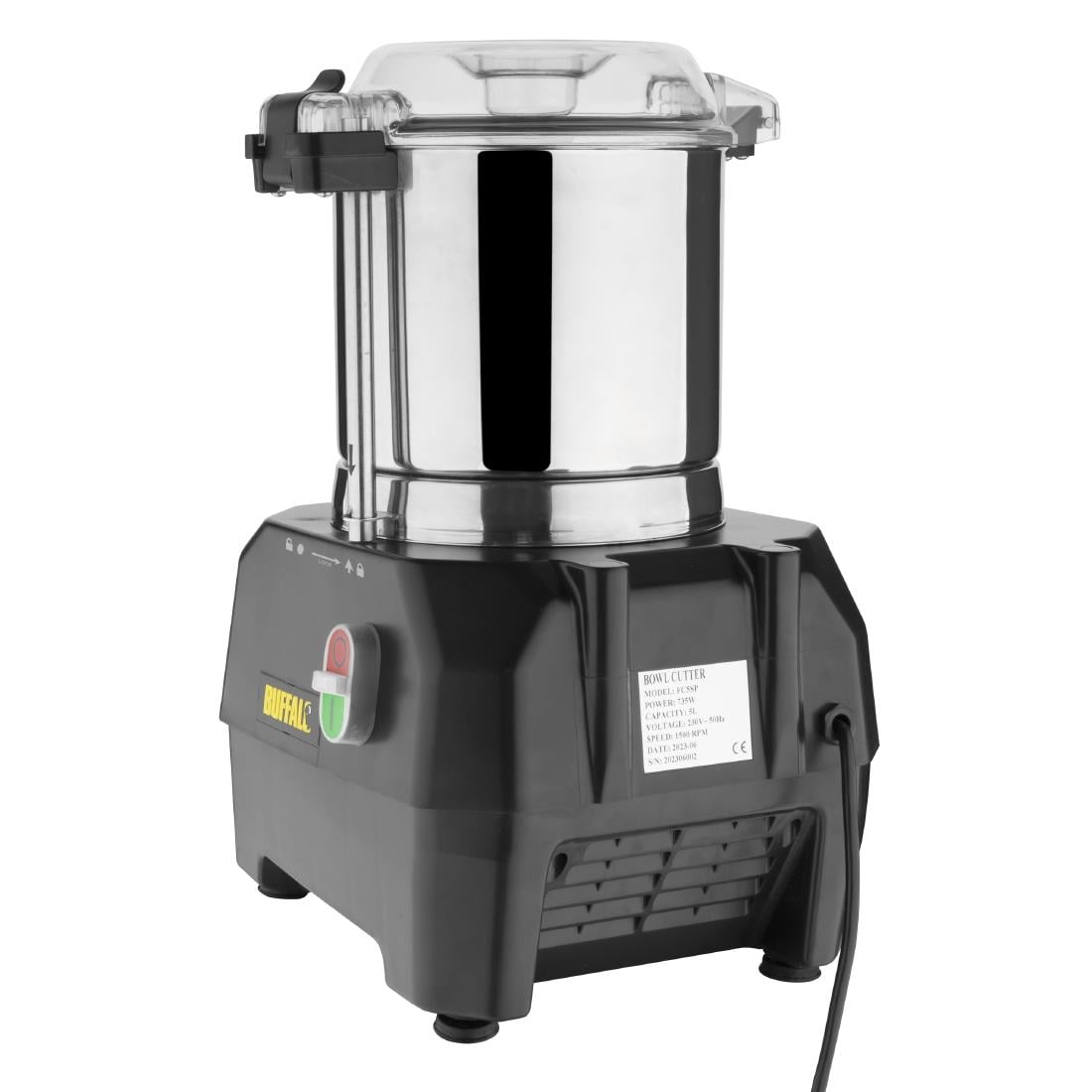 DM070 Buffalo commerciële voedselverwerker 5Ltr