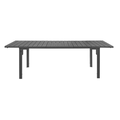 HW526 Bolero Valletta Grijs Gelat Lattenverlengbare Buiteneetkamertafel