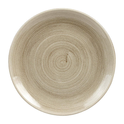 HC787 Churchill Stonecast Patina Antique Taupe Coupe Evolve Coupe Bord 32.4cm (9 stuks)