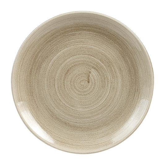 HC787 Churchill Stonecast Patina Antique Taupe Coupe Evolve Coupe Bord 32.4cm (9 stuks)