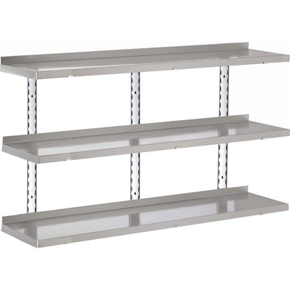 GN187 Gastro M RVS wandplank zonder steunen 160x40cm
