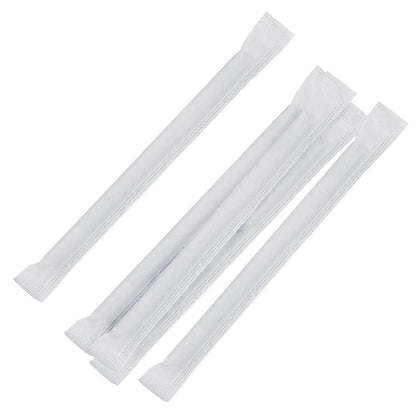 FP441 Fiesta Compostable composteerbare papieren rietjes 140mm zwart Individueel verpakt (250 stuks)