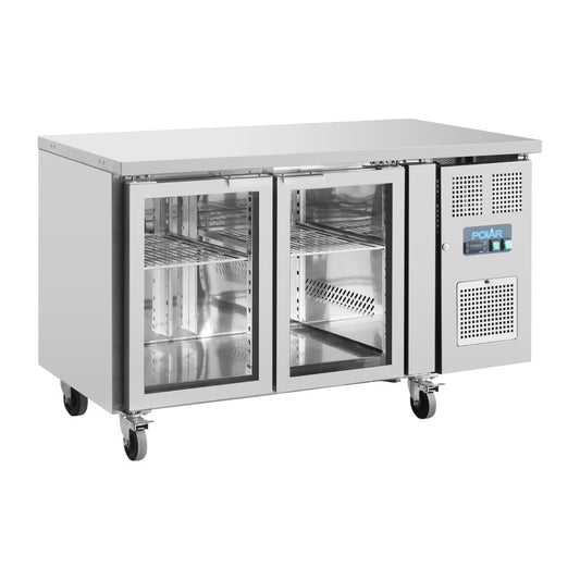 UA023 Polar U-serie premium tweedeurs displaykoeling laag model 205Ltr