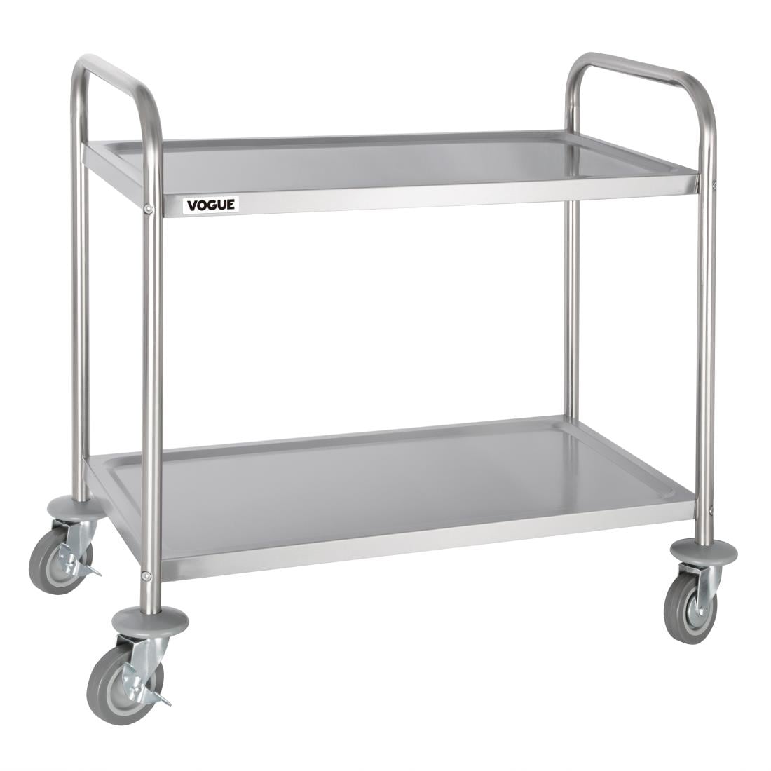 F997 Vogue RVS serveerwagen met 2 bladen Medium