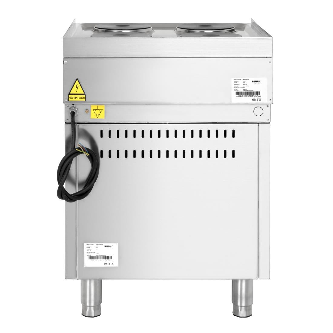 SA801 Buffalo 600 Serie Vrijstaand 4 Plaats Elektrische Kookplaat 7kW