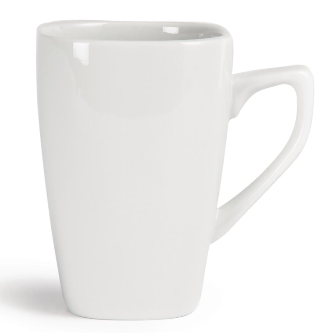 Y108 Olympia Whiteware vierkante mok 28,5cl (12 stuks)