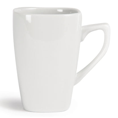 Y108 Olympia Whiteware vierkante mok 28,5cl (12 stuks)