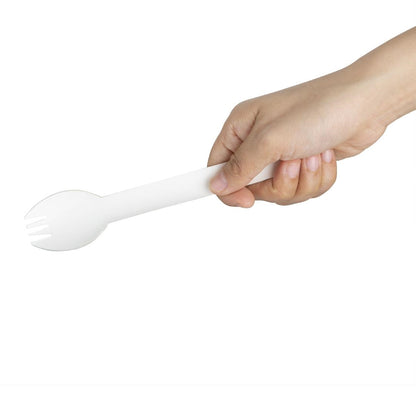 HT488 Fiesta Composteerbare Papieren Sporks 160 mm (100 stuks)
