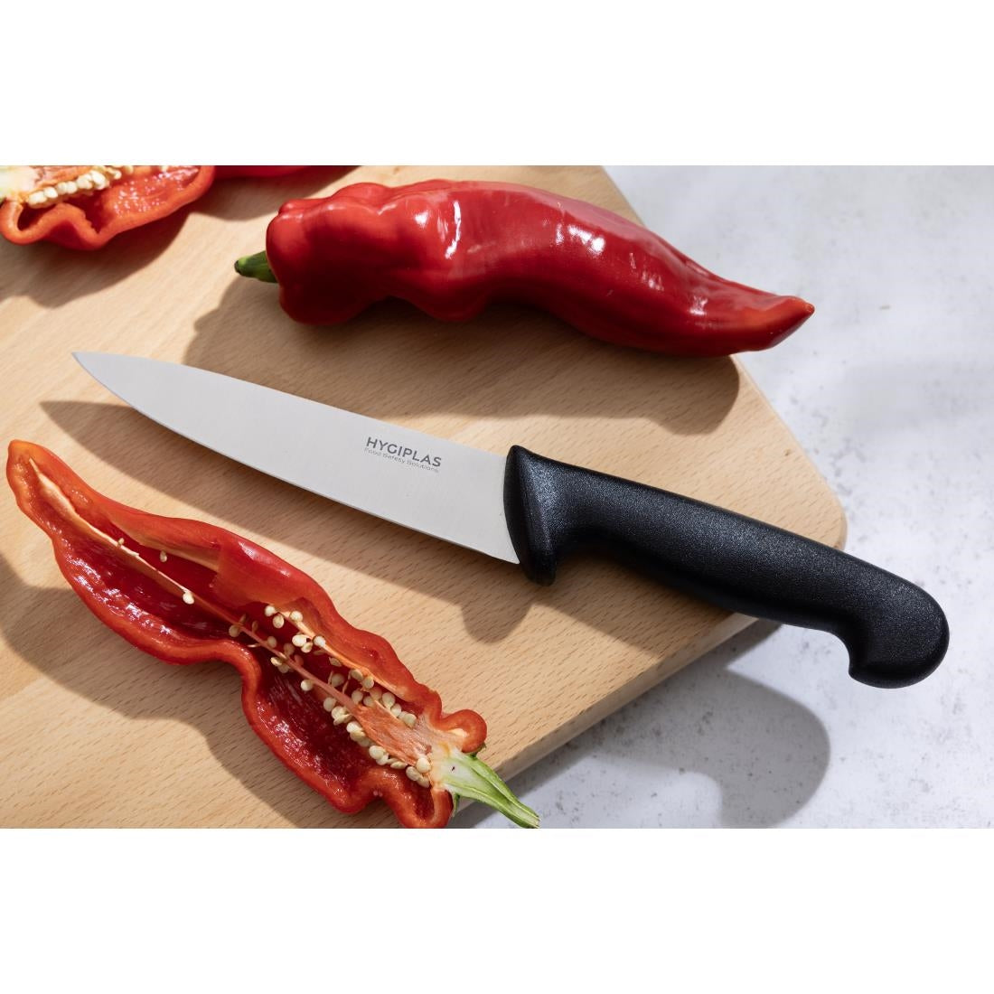 C554 Hygiplas koksmes 15,5cm zwart
