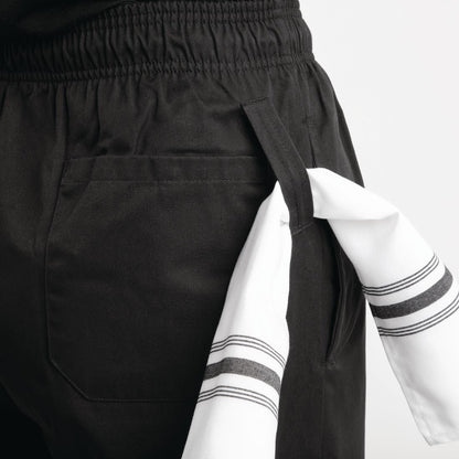 A029T-XXL Whites Easyfit Teflon unisex koksbroek zwart XXL