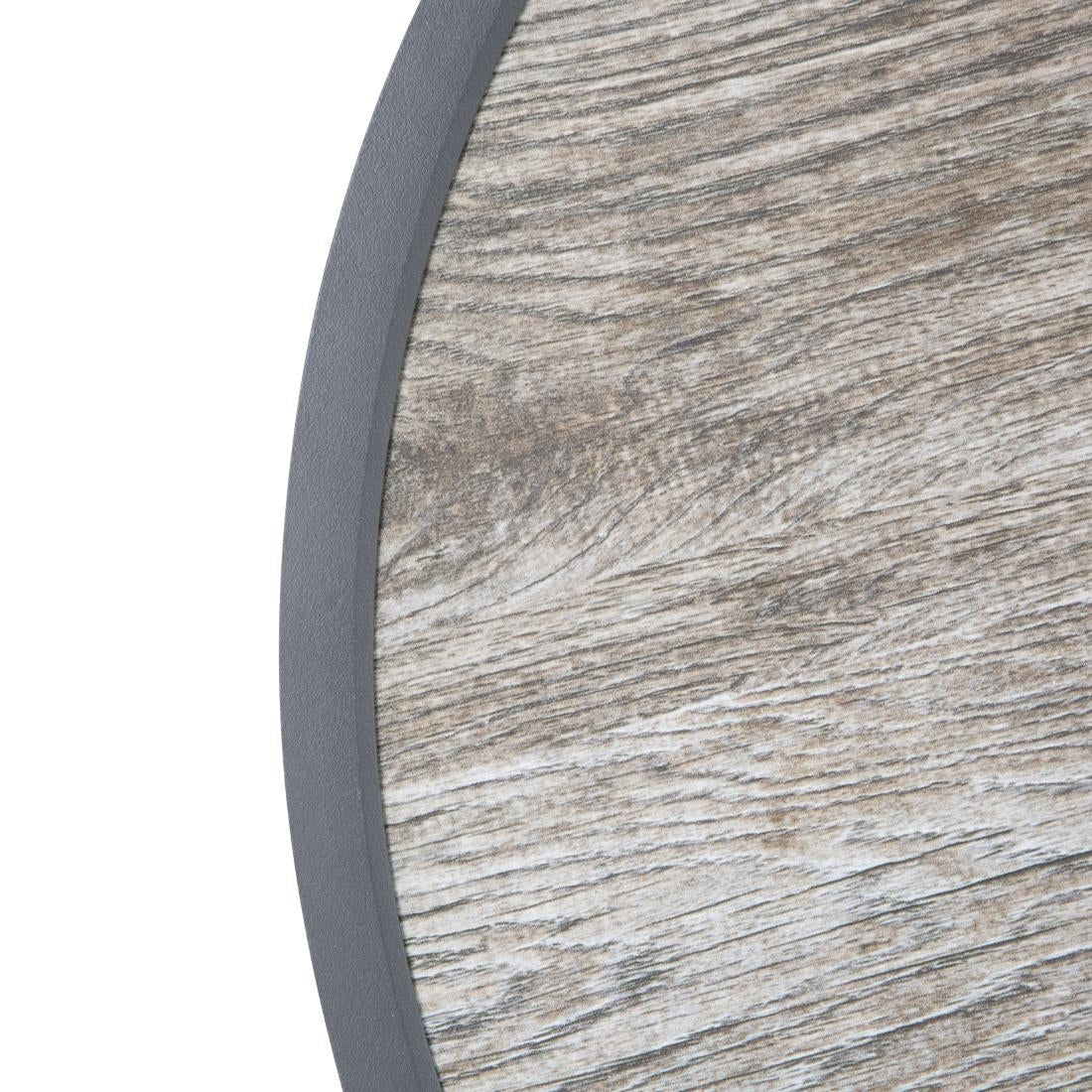 DL486 Bolero Rond Tafelblad Van Glasvezel Met Houteffect 580 Mm