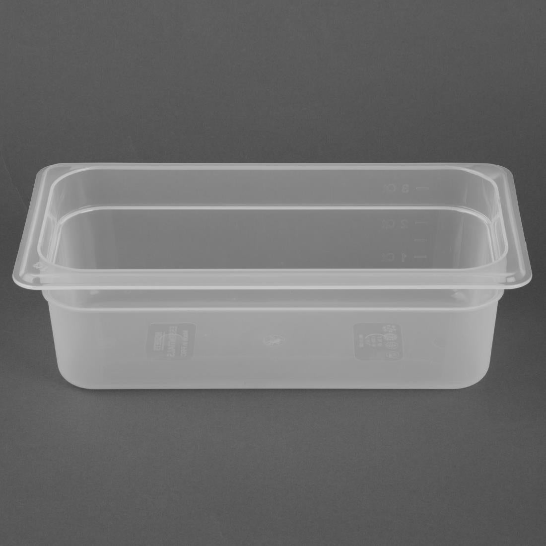 HZ340 Nisbets Essentials Polypropyleen 1/3 Gastronormbak 100mm