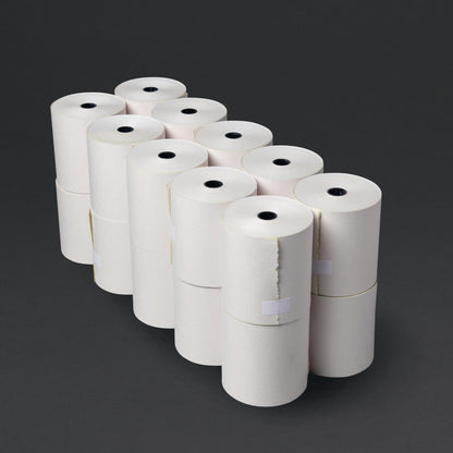 DK596 Olympia Printerrol 2-Laags Wit/Geel 76 x 70mm (20 stuks)