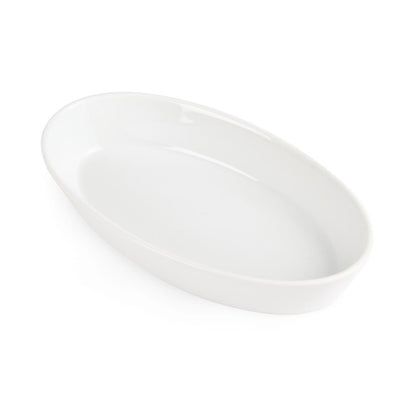 W418 Olympia Whiteware Ovale Ovenschalen 19,5x11cm (6 Stuks)