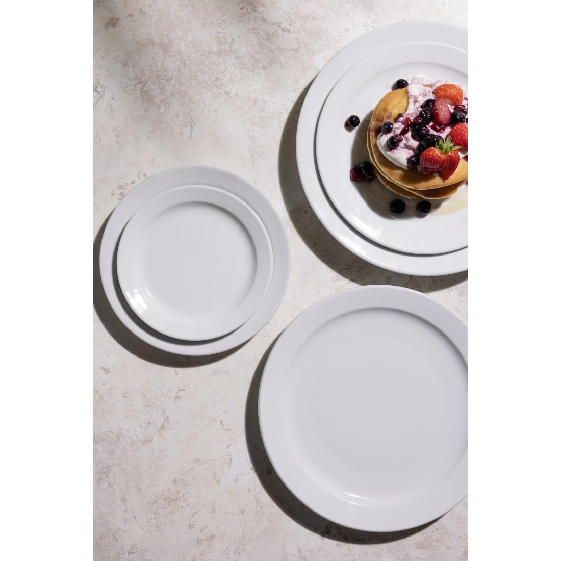 CF363 Olympia Athena Borden Met Smalle Rand 22,6cm (12 Stuks)