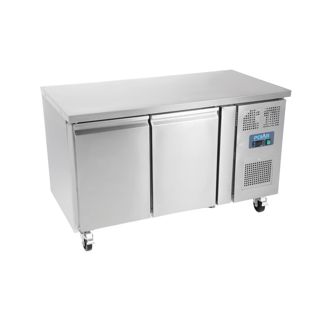 UA047 Polar U-Serie Dubbeldeurs Counter Koelkast 282Ltr