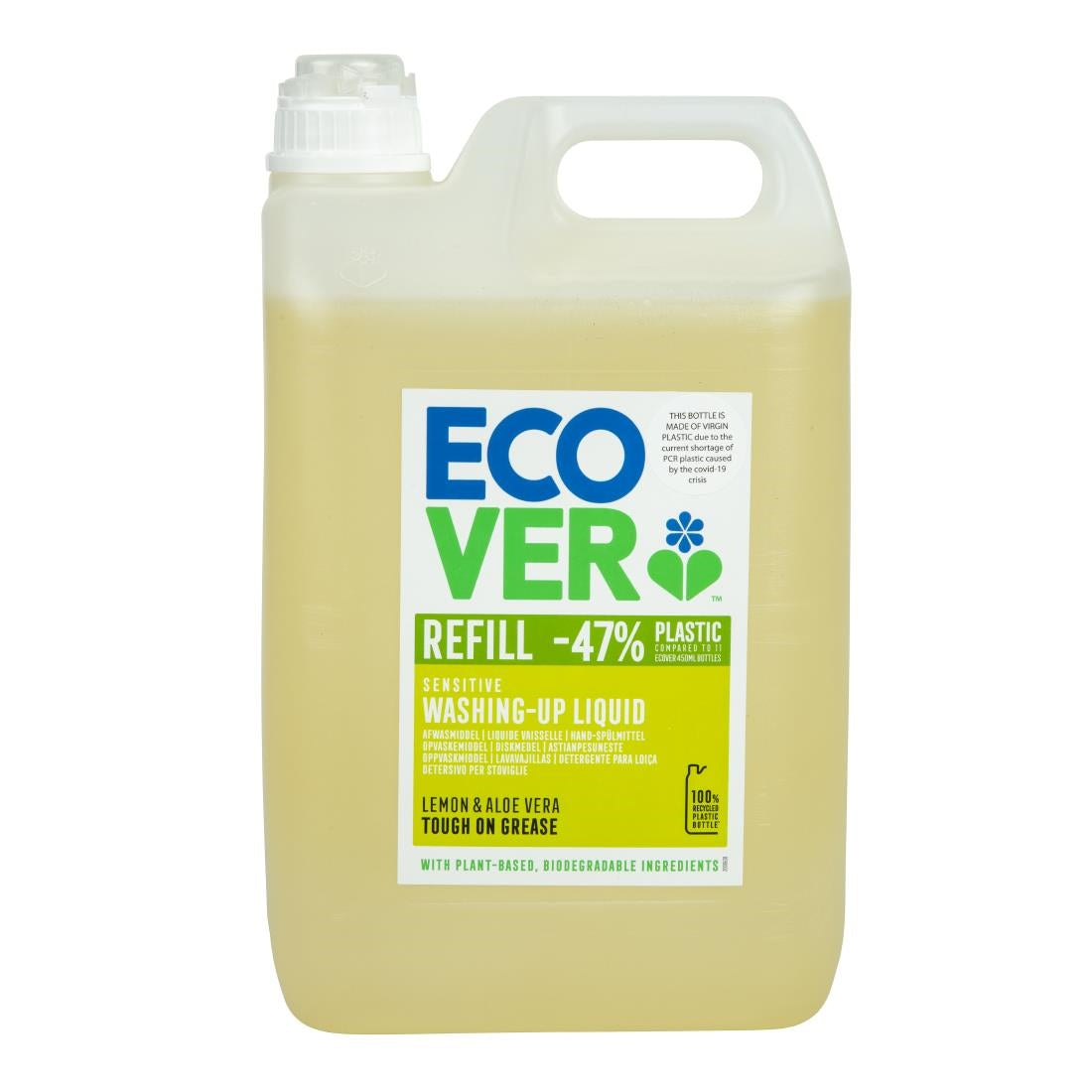 GG203 Ecover geconcentreerd afwasmiddel citroen en aloe vera 5Ltr
