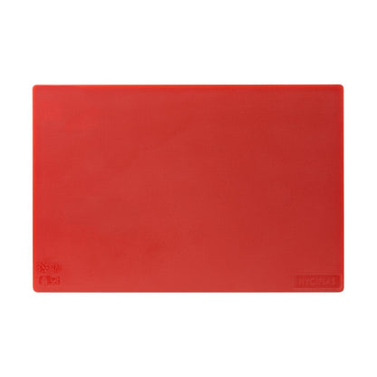 HC859 Hygiplas antibacteriële LDPE snijplank rood 450x300x10mm