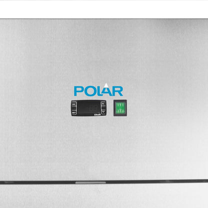 CW195 Polar G-serie Gastro 2-deurs koeling met gedeelde deuren 1200L