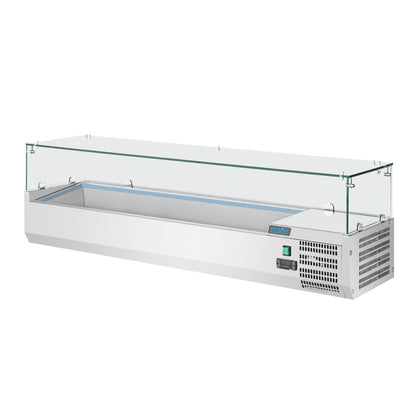 GD876 Polar G-serie opzetkoelvitrine 5x GN 1/3 en 1x GN 1/2