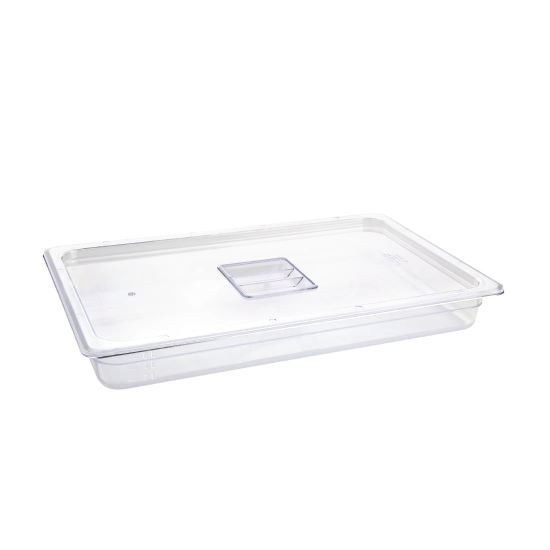 U224 Vogue polycarbonaat 1/1 gastronorm container 65mm helder