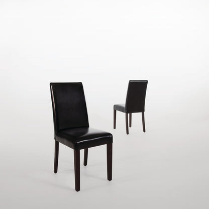 GF954 Bolero kunstlederen stoel zwart (2 stuks)