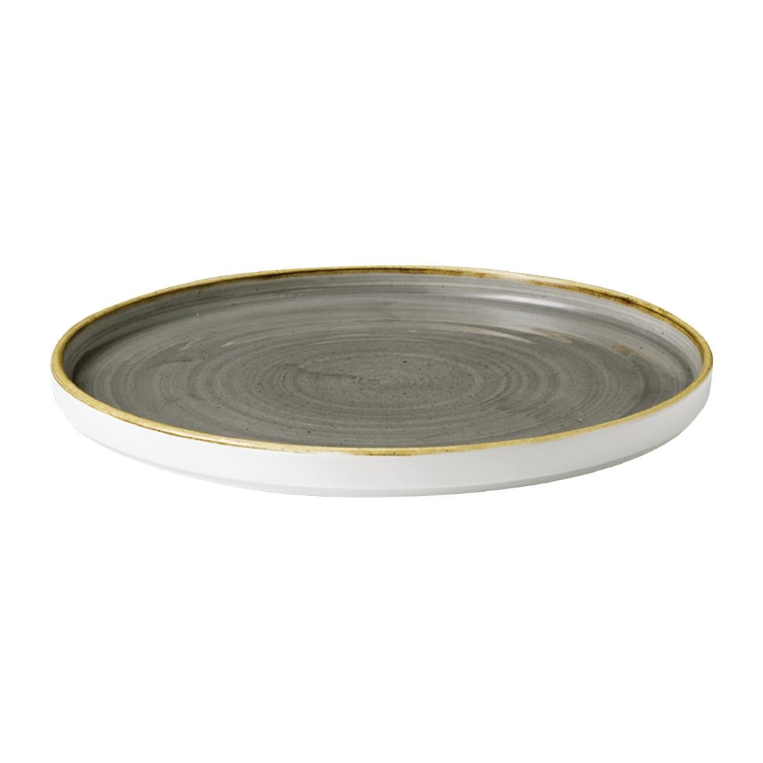 FC163 Churchill Stonecast Grey Bord Met Opstaande Rand 25.9cm (6 stuks)