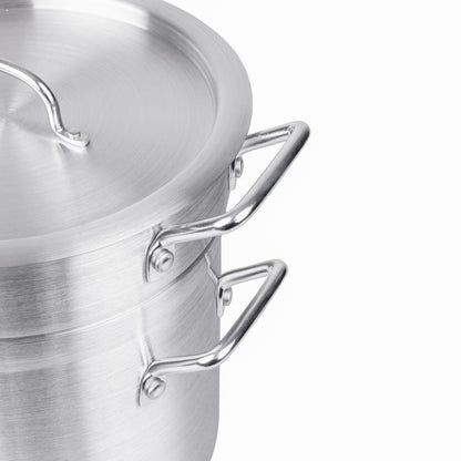 K645 Vogue aluminium pan met au bain marie inzet 10Ltr