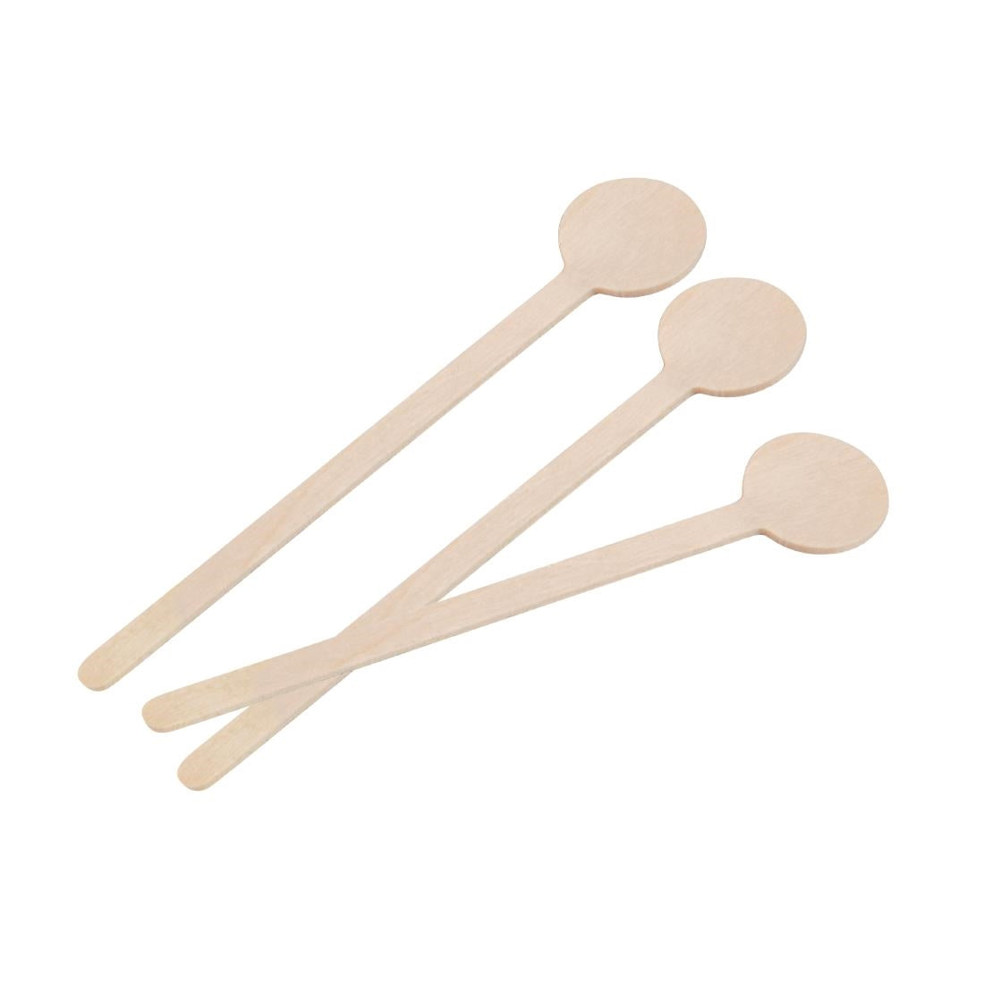 DB492 Fiesta Compostable biologisch afbreekbare houten cocktail roerstaafjes 10cm (100 stuks)