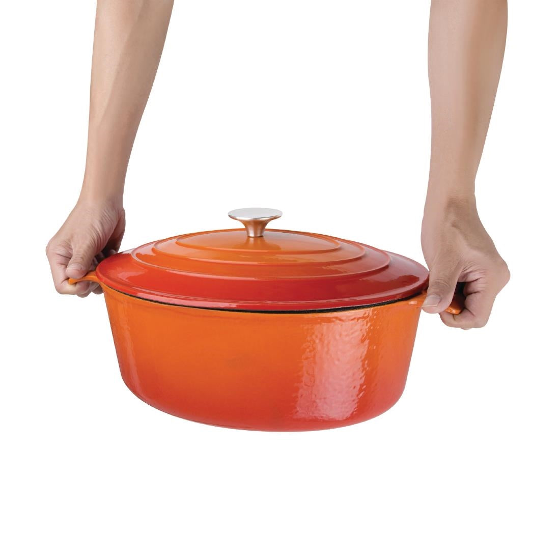 GH311 Vogue oranje ovale braadpan 5ltr