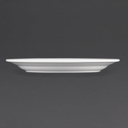 CB480 Olympia Whiteware Borden Met Brede Rand 23cm (12 Stuks)