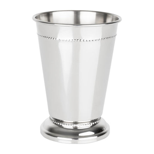 HY115 Olympia Barware Geborduurde Julep Beker Roestvrij Staal 370ml