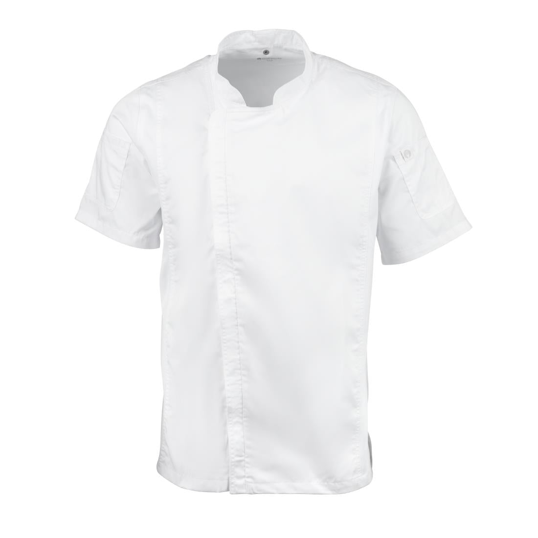 B471-XL Chef Works Springfield unisex koksbuis met rits wit XL