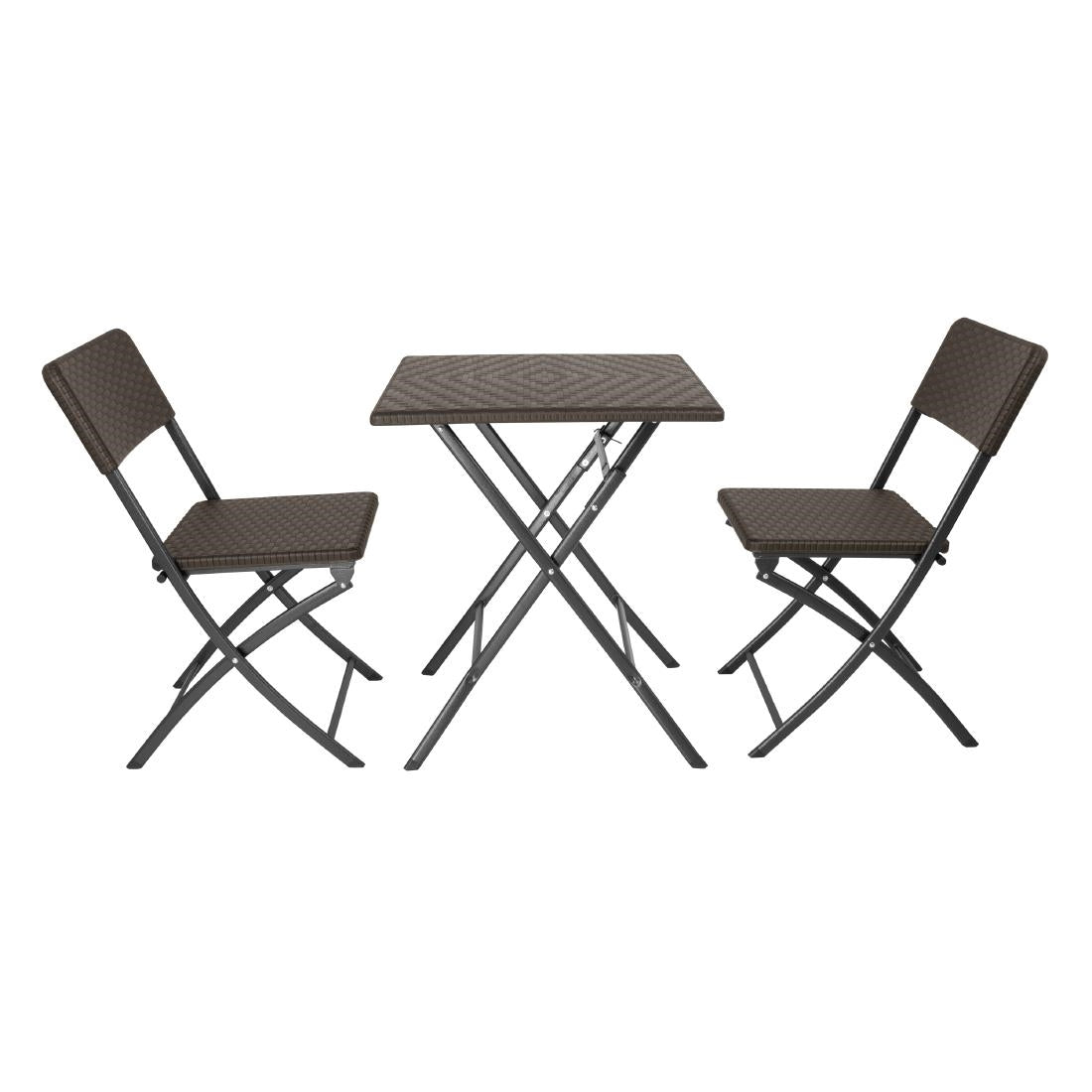 GR773 Bolero Vierkante Opvouwbare Tafel Bruin 620mm
