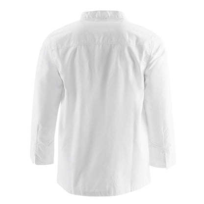 DL710-S Whites Chicago unisex koksbuis lange mouw wit S