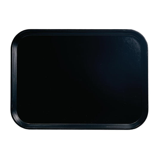 CJ666 Cambro Camtray rechthoekig dienblad 26,5 x 32,5cm zwart
